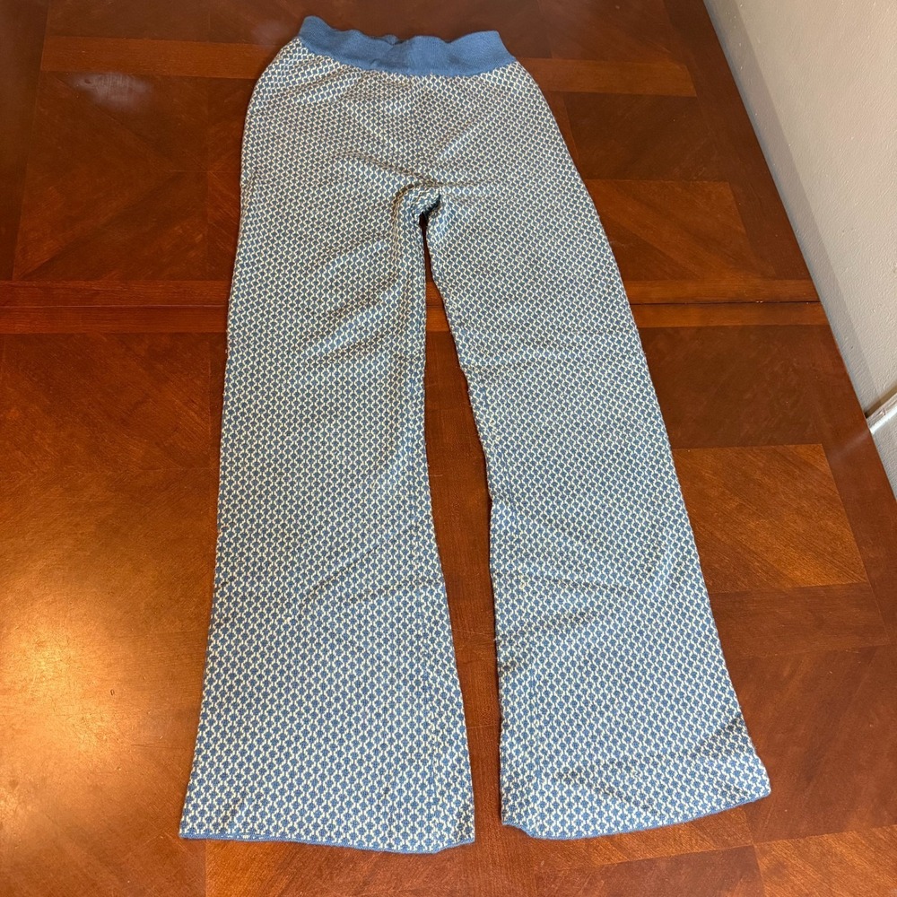 Komodo  Merino Wool Geometric Bell Bottom Pants‎ Size 1